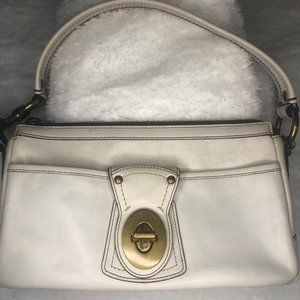Authentic Preloved Coach White Bag